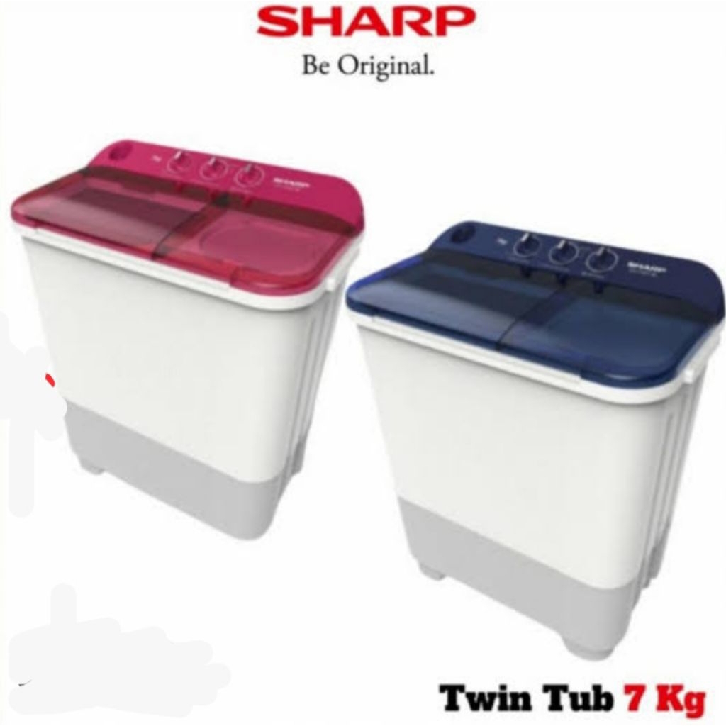 MESIN CUCI SHARP 2 TABUNG ES-T75NT
