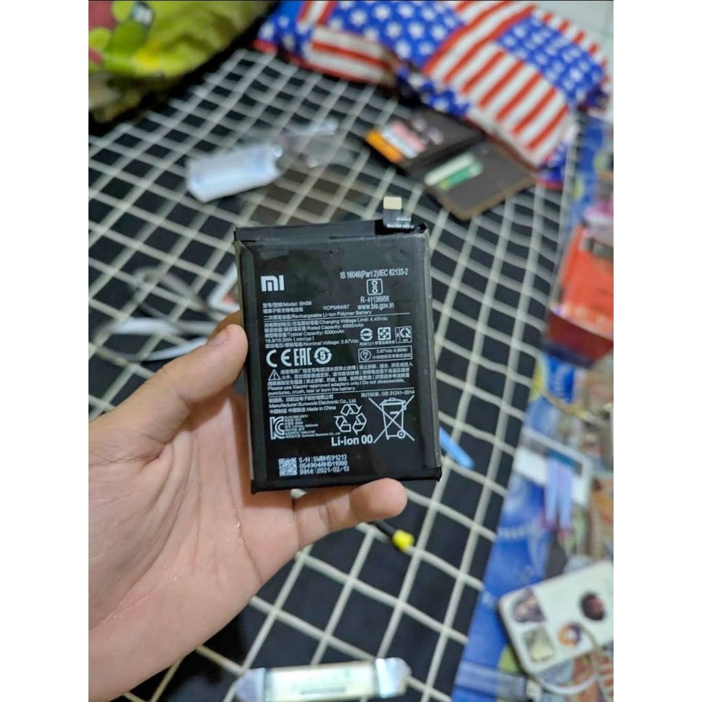 baterai copotan redmi note 10/10s ori