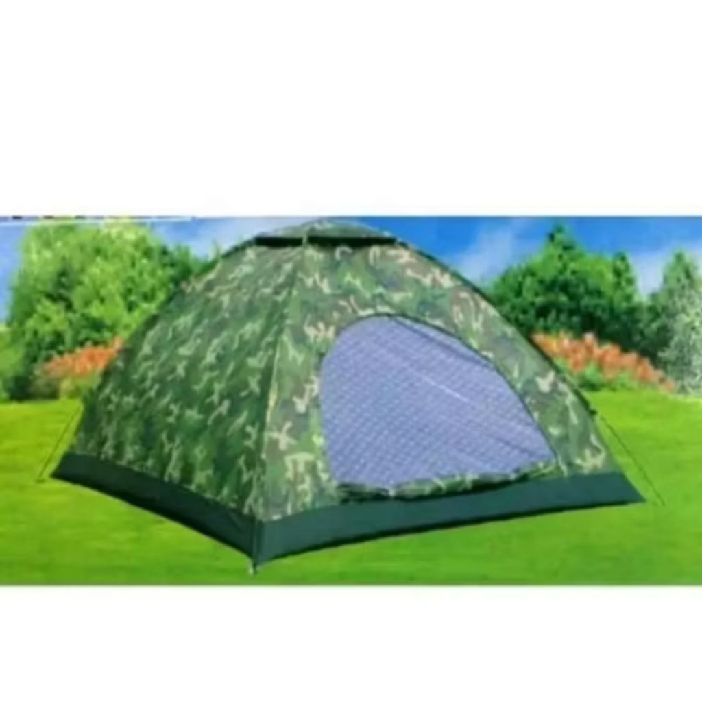 tenda camping outdoor 5 orang tenda loreng army kapasitas 4 - 5 orang