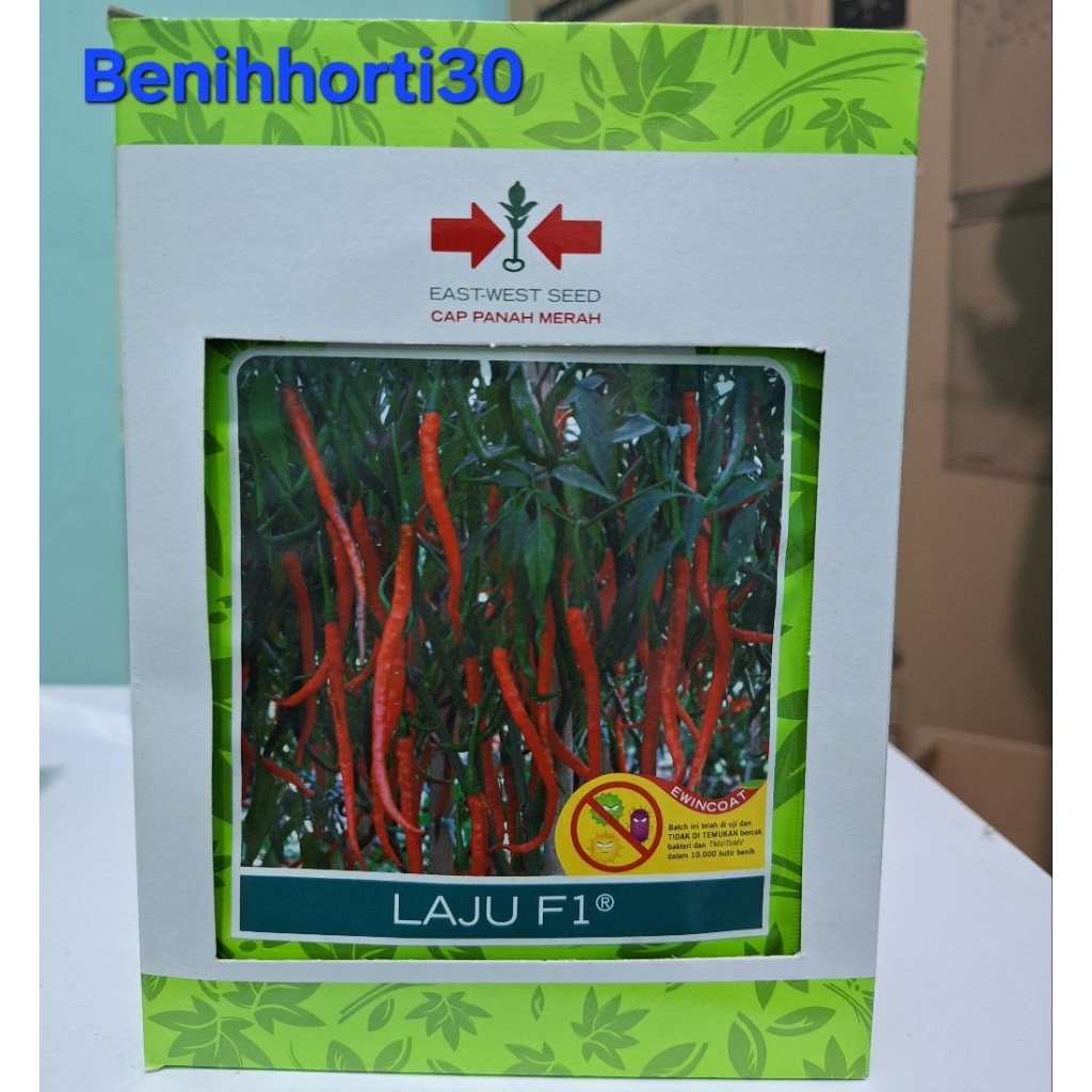 1 Kotak/ 20 Bungkus Benih Cabe Merah Keriting Laju F1 isi 150 butir