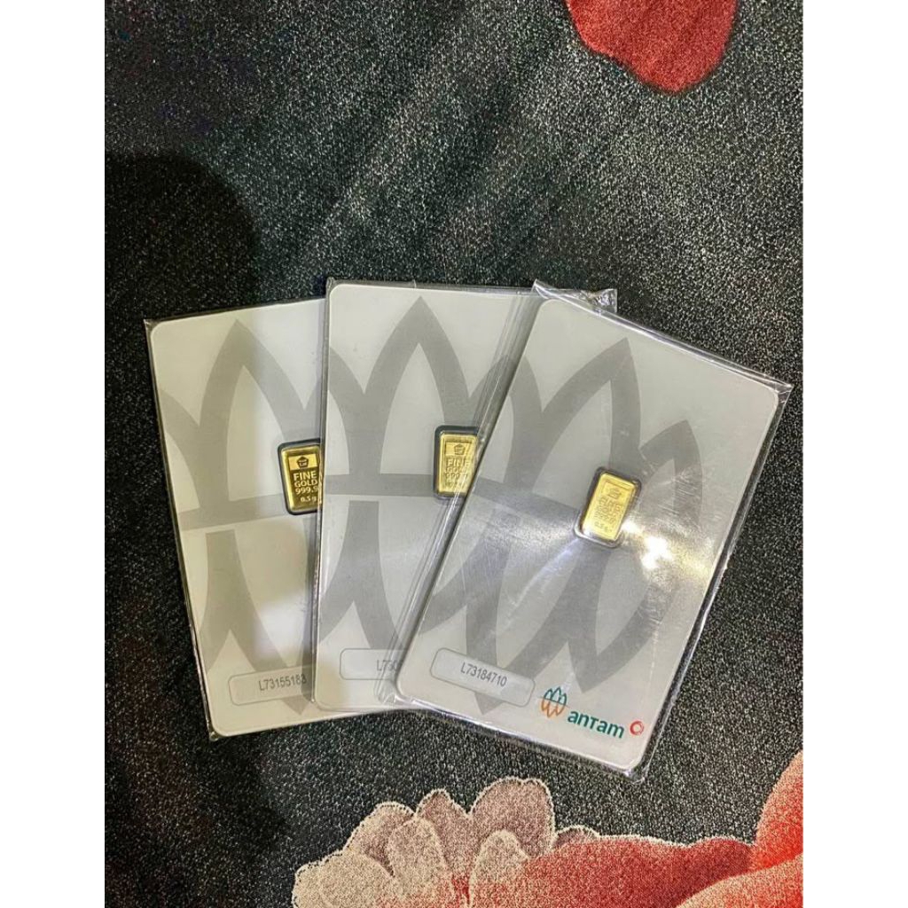 emas logam antam 0,5 gram