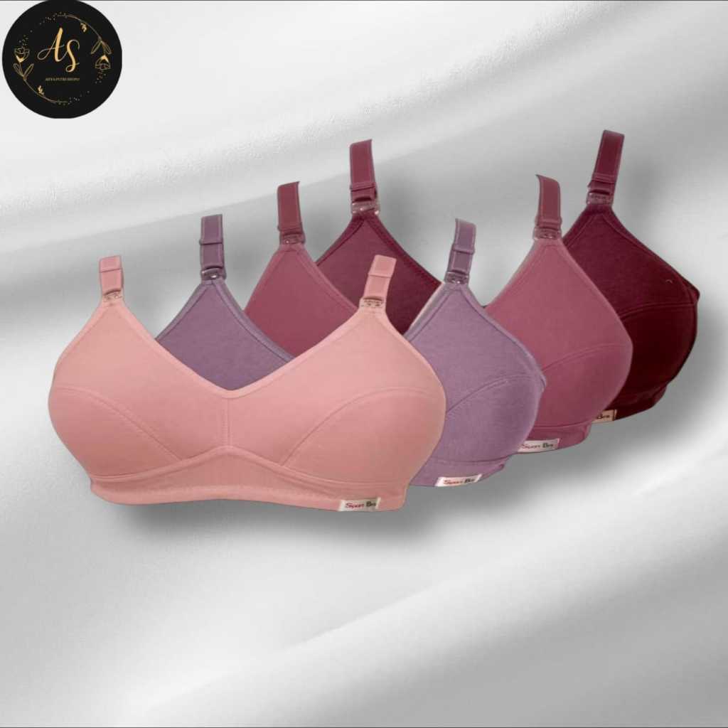 Bra remaja isi 6 pcs bh remaja tanpa kawat tanpa busa Bh Pelajar motif lucu