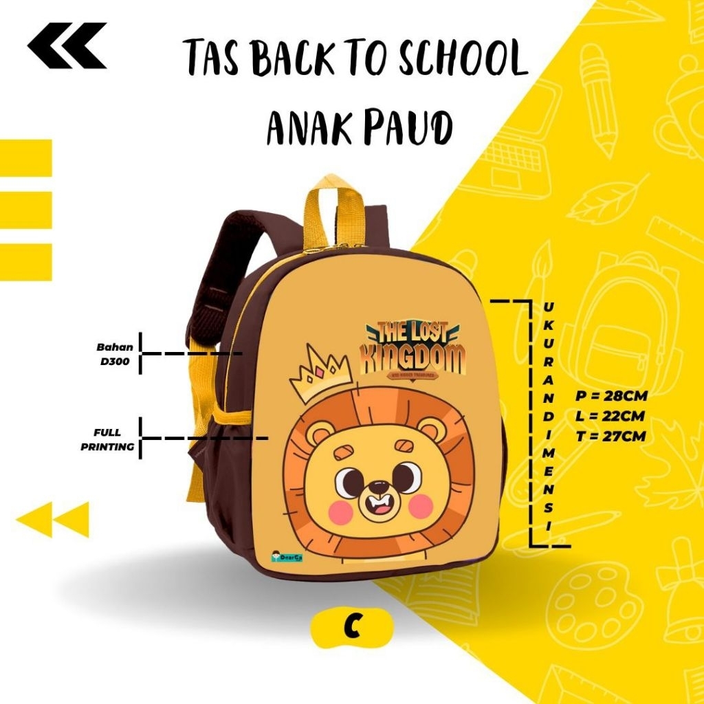 Tas Paud atau main anak