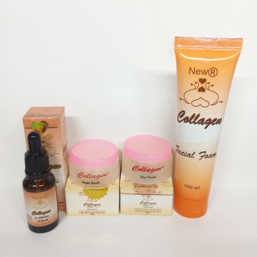 Paket 4in1 Cream Collagen Day&Night Original (day,night,serum20ml,ff)