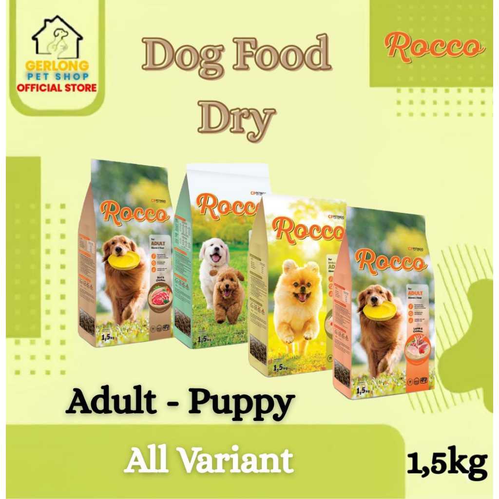 Rocco Dog Food 1,5kg Rocco Makanan Anjing 1,5kg
