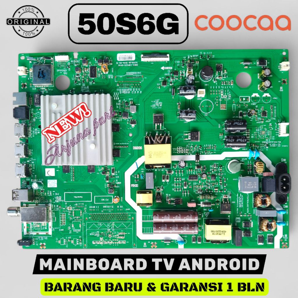 MB TV COOCAA 50S6G / MAINBOARD TV COOCAA 50S6G / MESIN TV COOCAA 50S6G / MODUL TV COOCAA 50S6G / MB 
