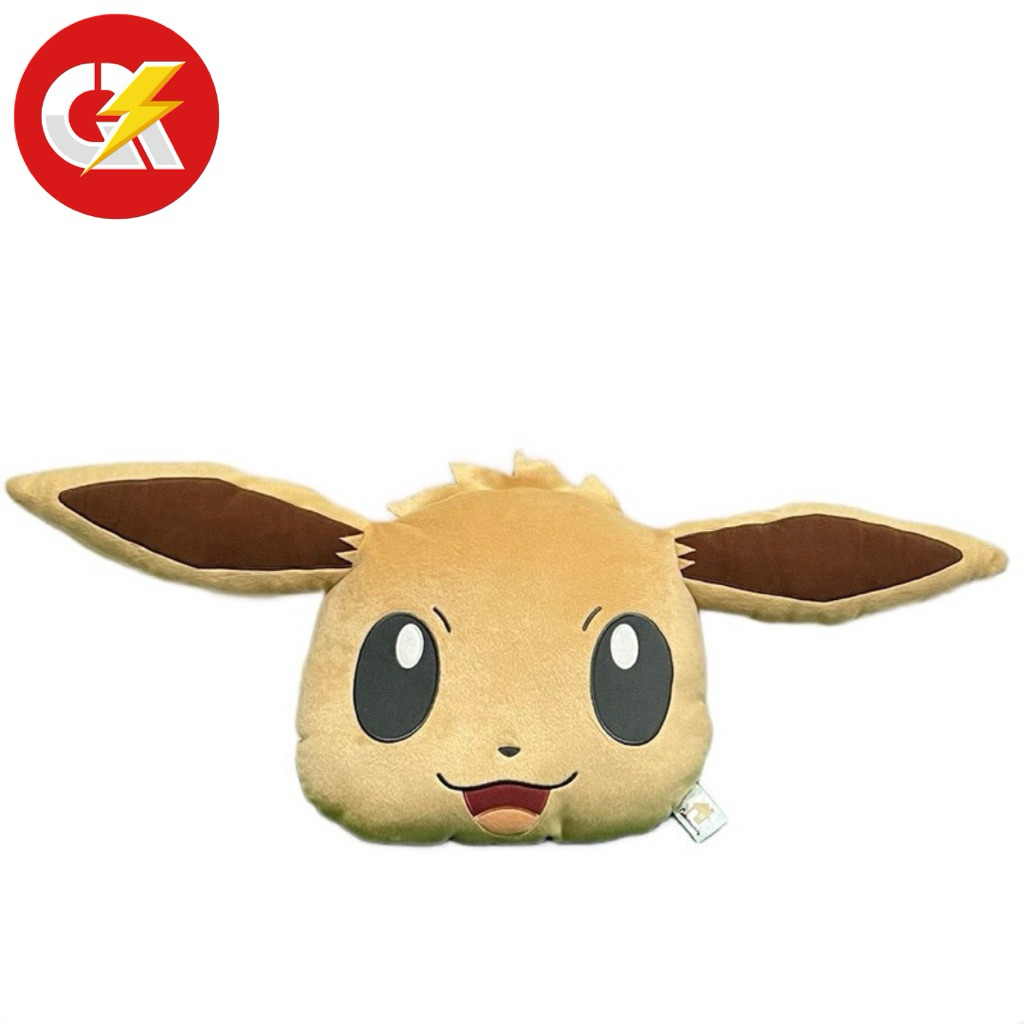 Bantal Boneka Pokemon Eevee Face Cute Size Jumbo Original Banpresto