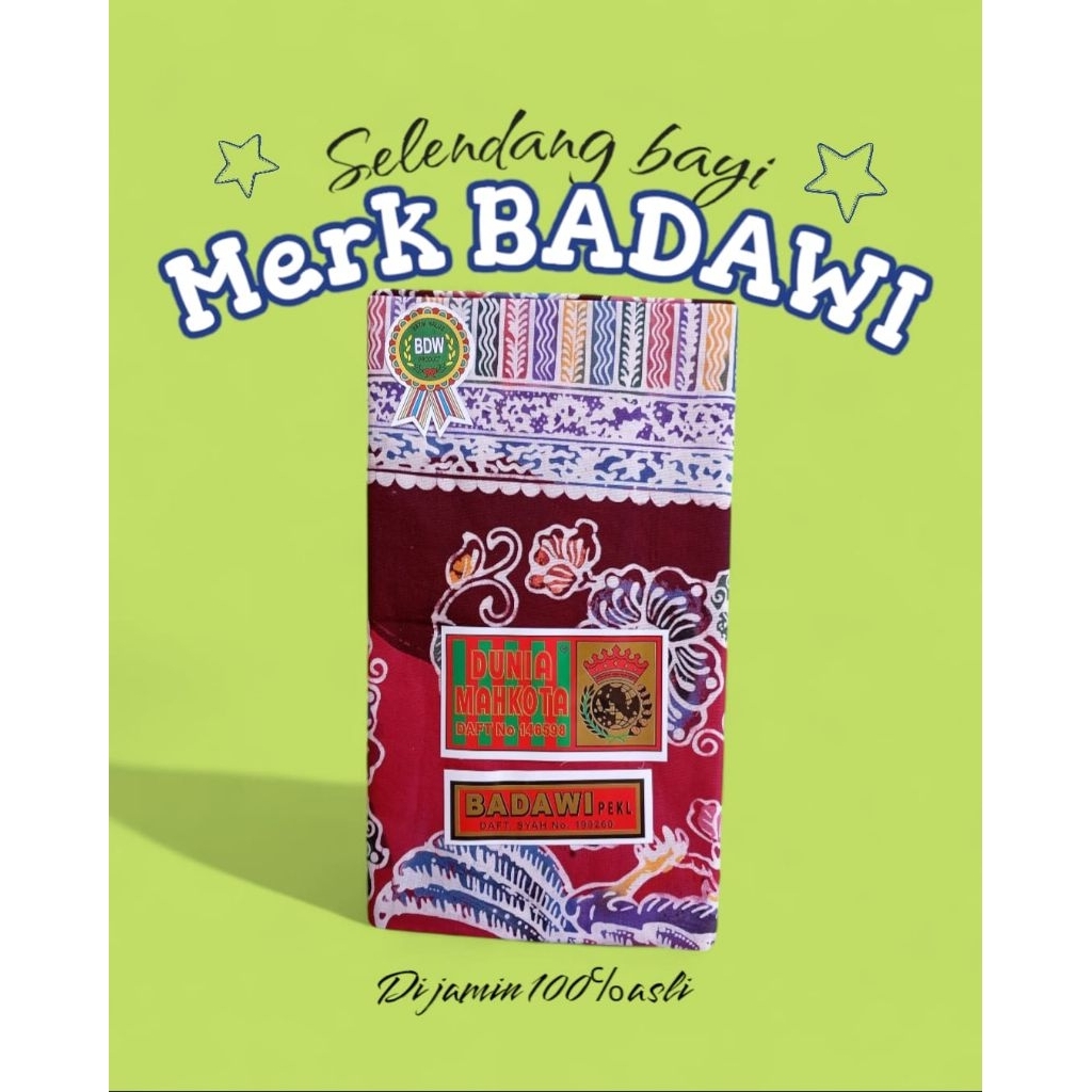 selendang gendongan bayi merk BADAWI asli