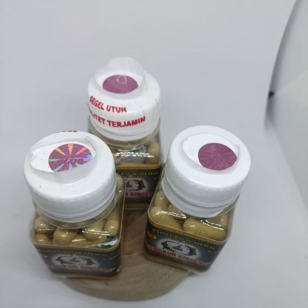 [[ COD ]] botol tangkur madu ginseng pegel linu isi 30kapsul