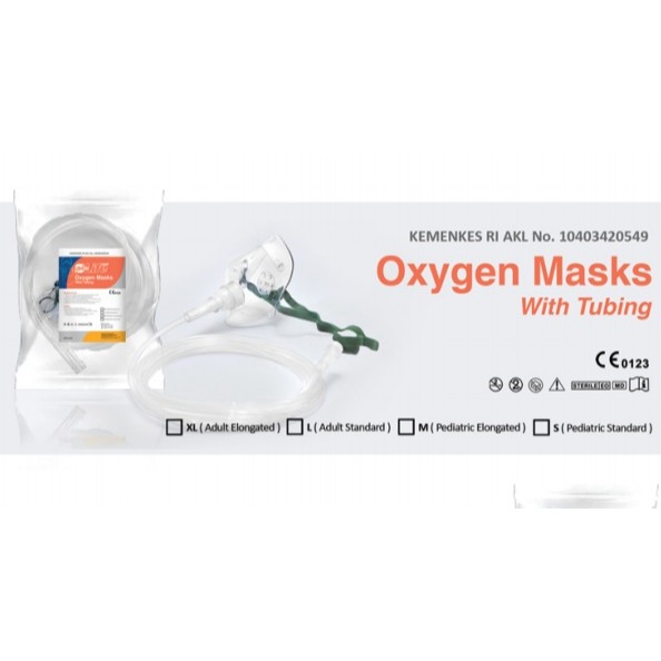 Onehealth Gea Oxygen Mask / Sungkup Masker Oksigen O2 Dewasa Anak Bayi