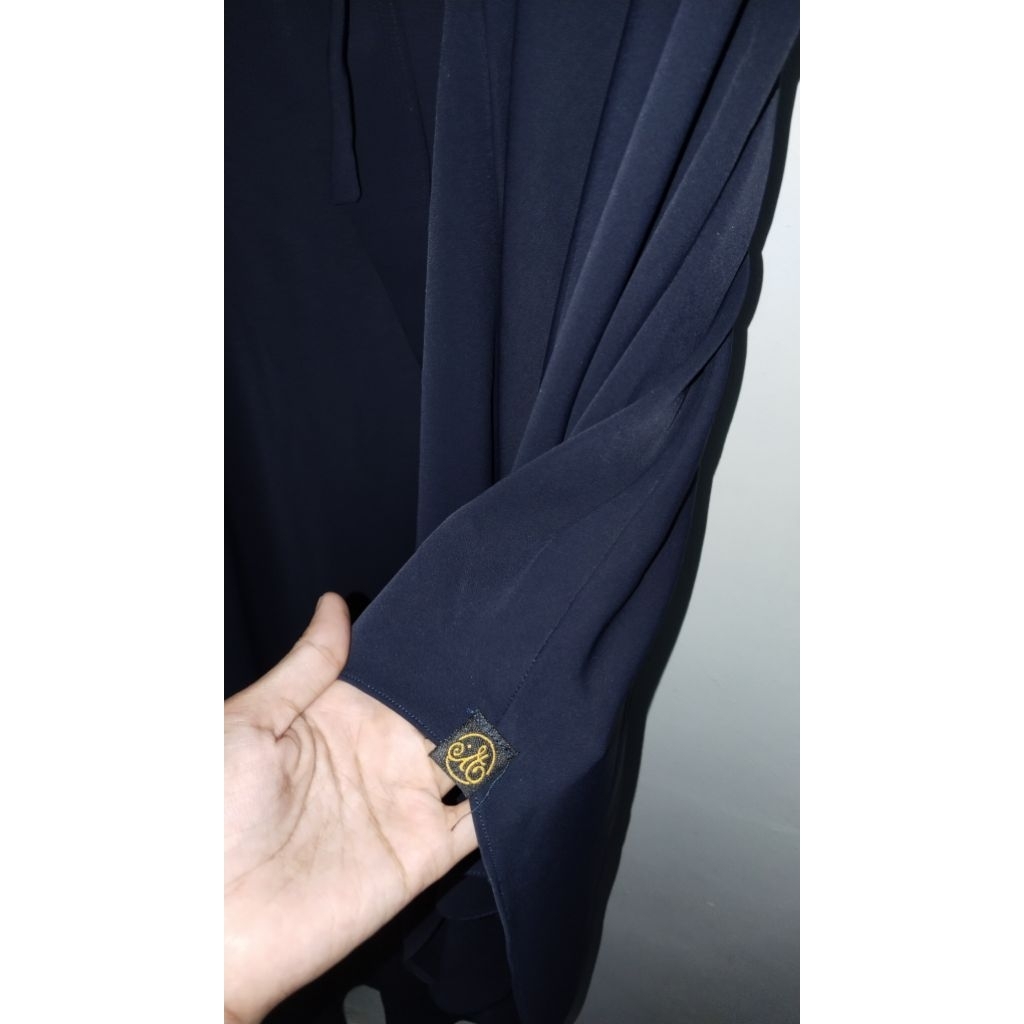 preloved fk french khimar mina istiqomahijab night navy