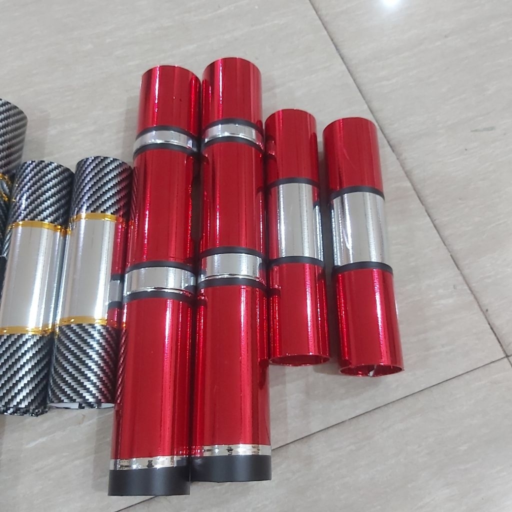 SS cover shock vixion new, tutup variasi shock depan motor