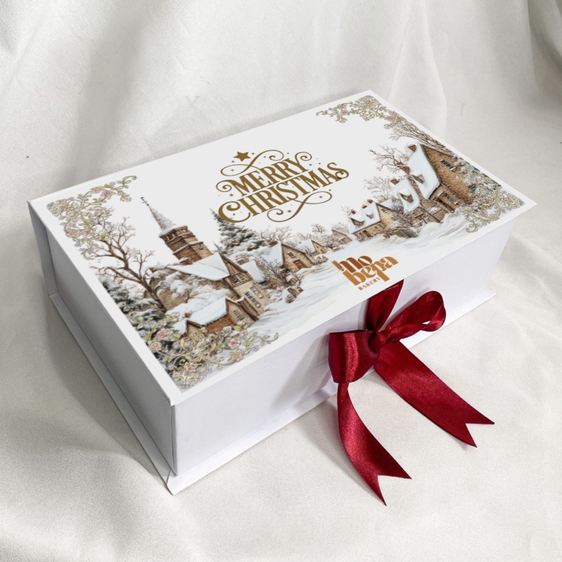 HardBox Hampers Natal/ Box Natal Custom/ Box Kue Natal / Dos kue natal/Kardus custom