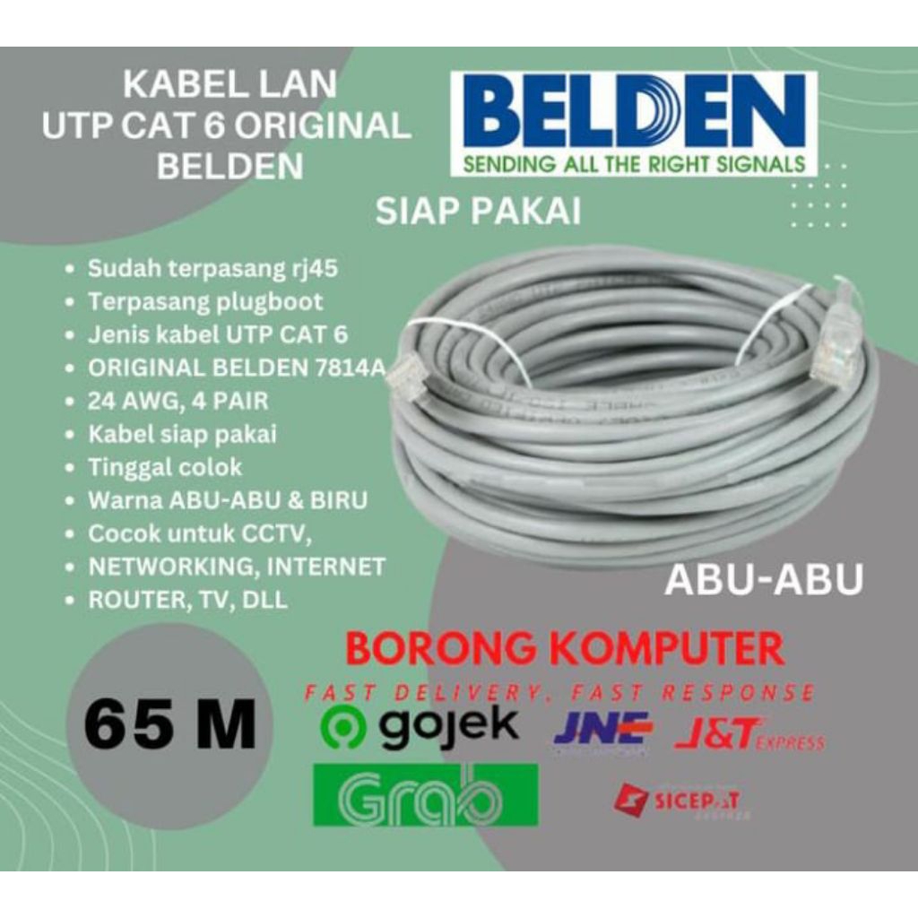 Belden Kabel LAN Cat6 / KABEL LAN UTP CAT 6 BELDEN