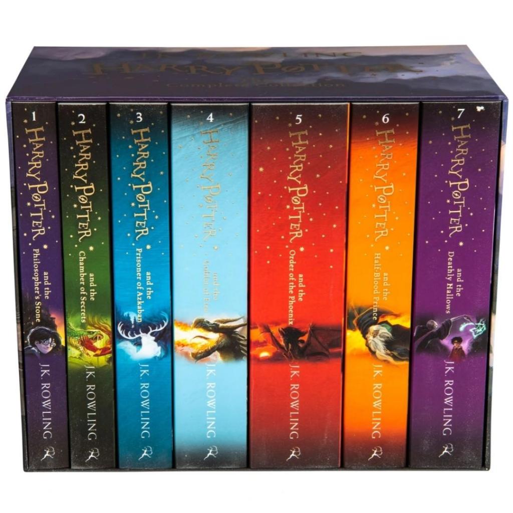 Harry Potter 7 Book Box Set Complete Collection set buku cerita Harry Potter 7 pcs
