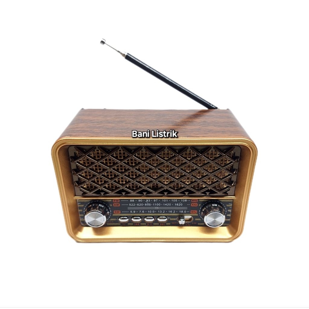 Radio Portable Radio Jadul Speaker Bluetooth Fleco 3030 BTL