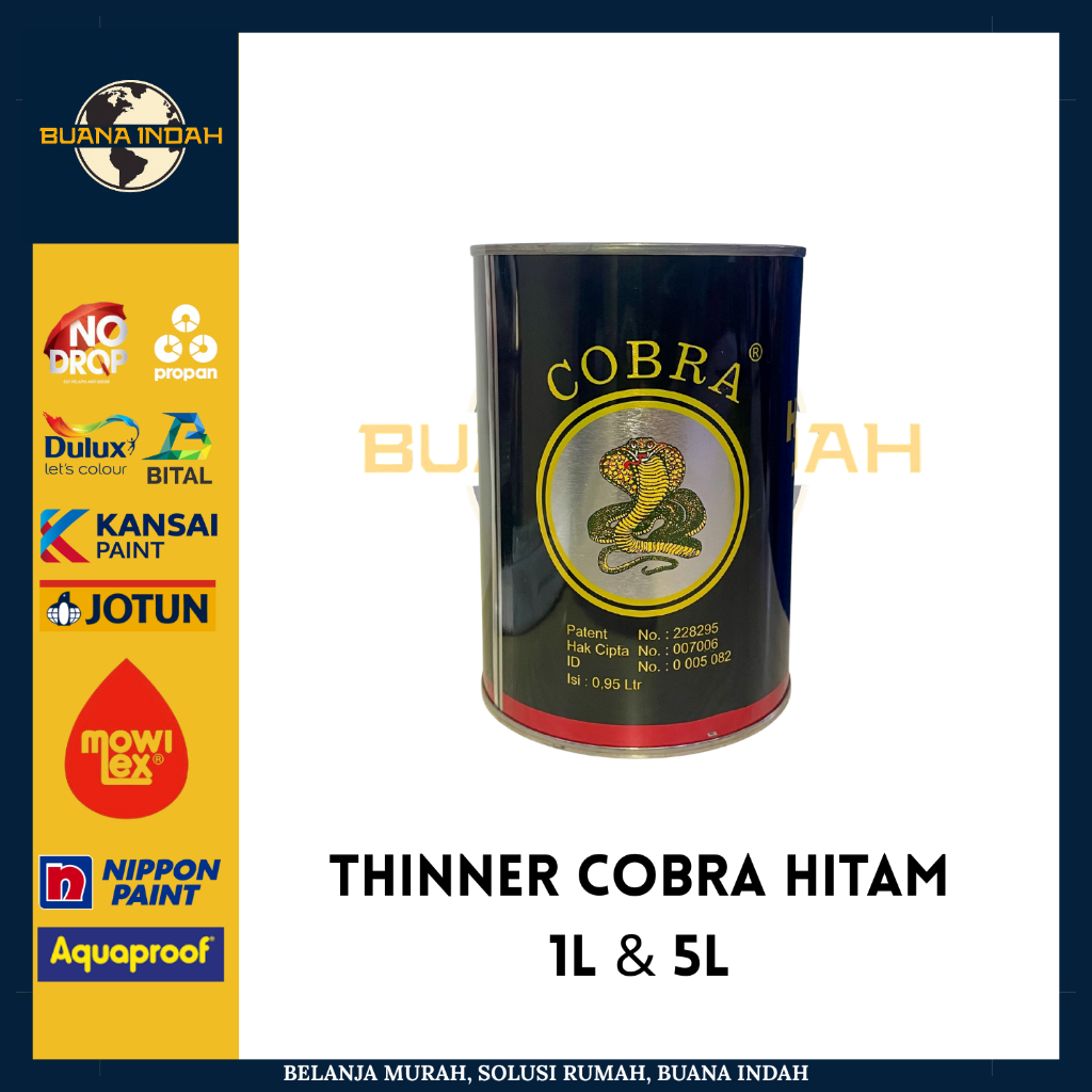 Thinner Cobra (Hitam dan Hijau)