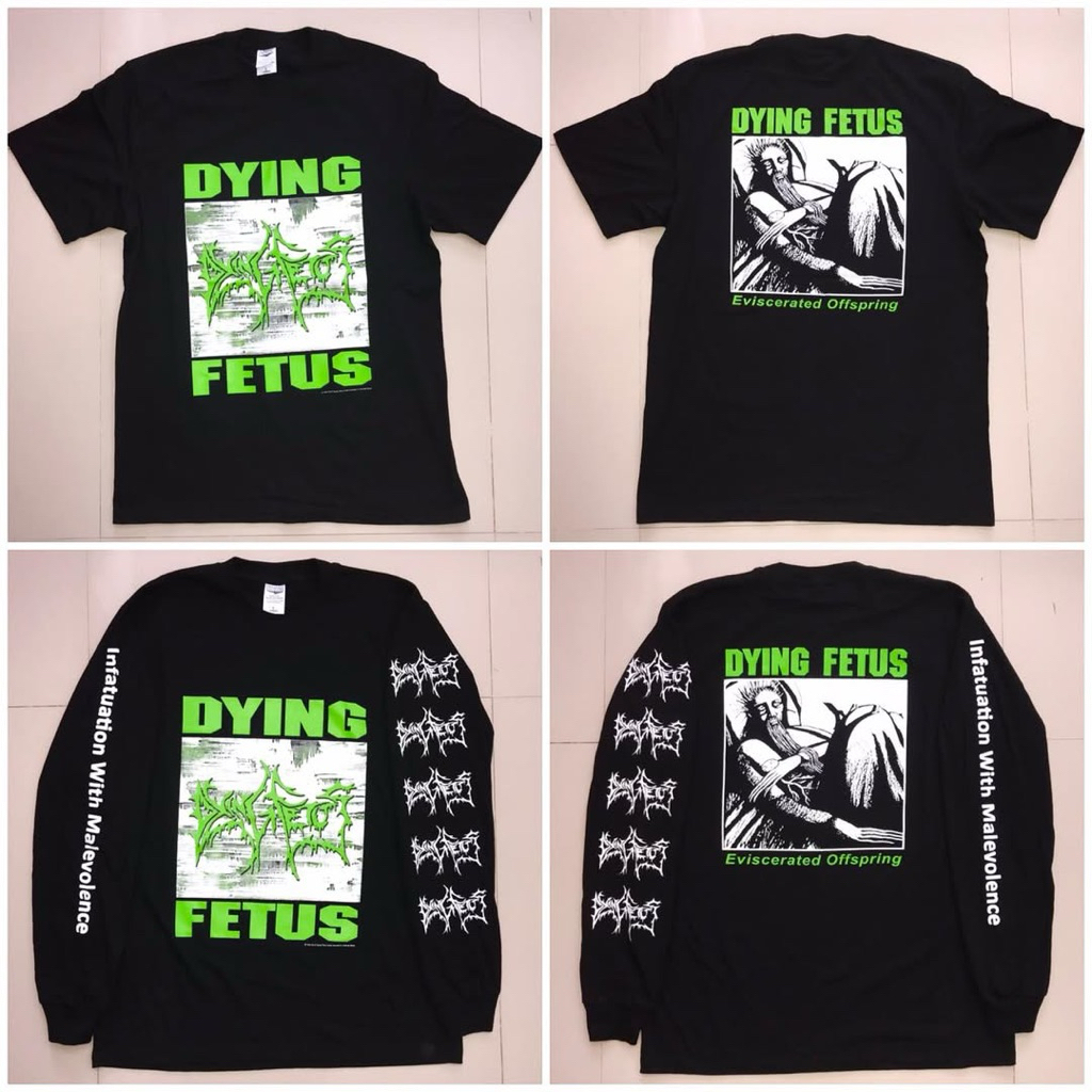 Dying Fetus - Infatuation With Malvolenve Official Kaos Band Hitam
