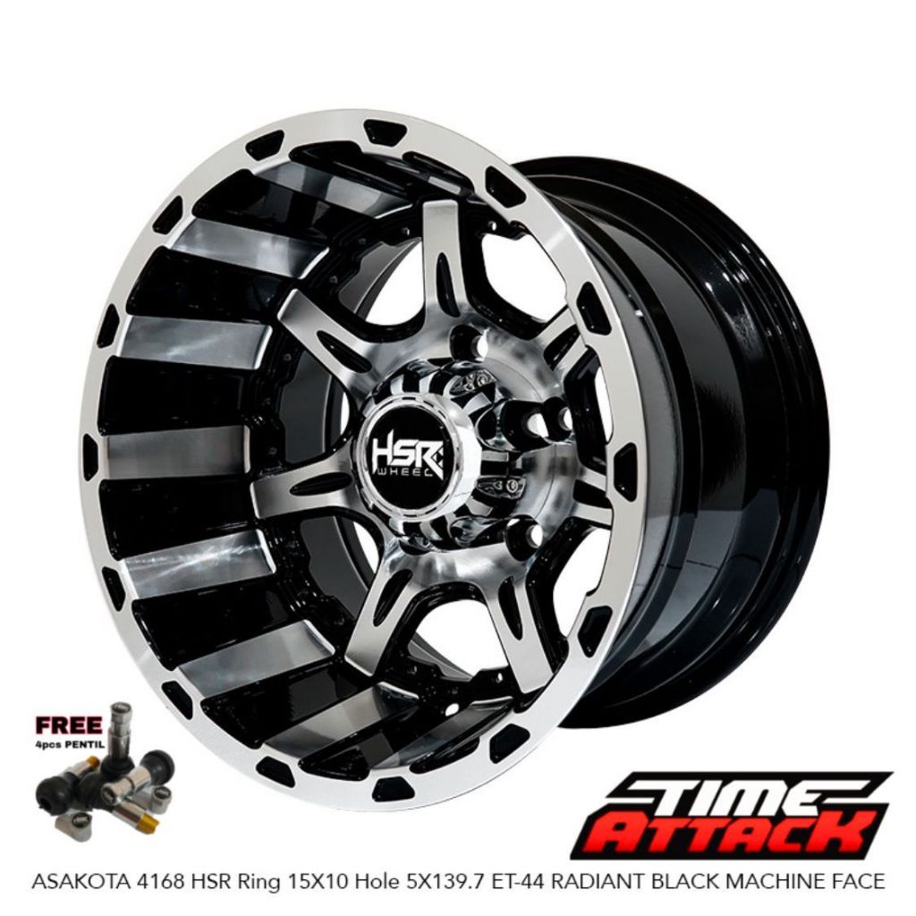 Velg Mobil Jimny R15 HSR WHEEL Tipe Asakota Velg Offroad Ring 15