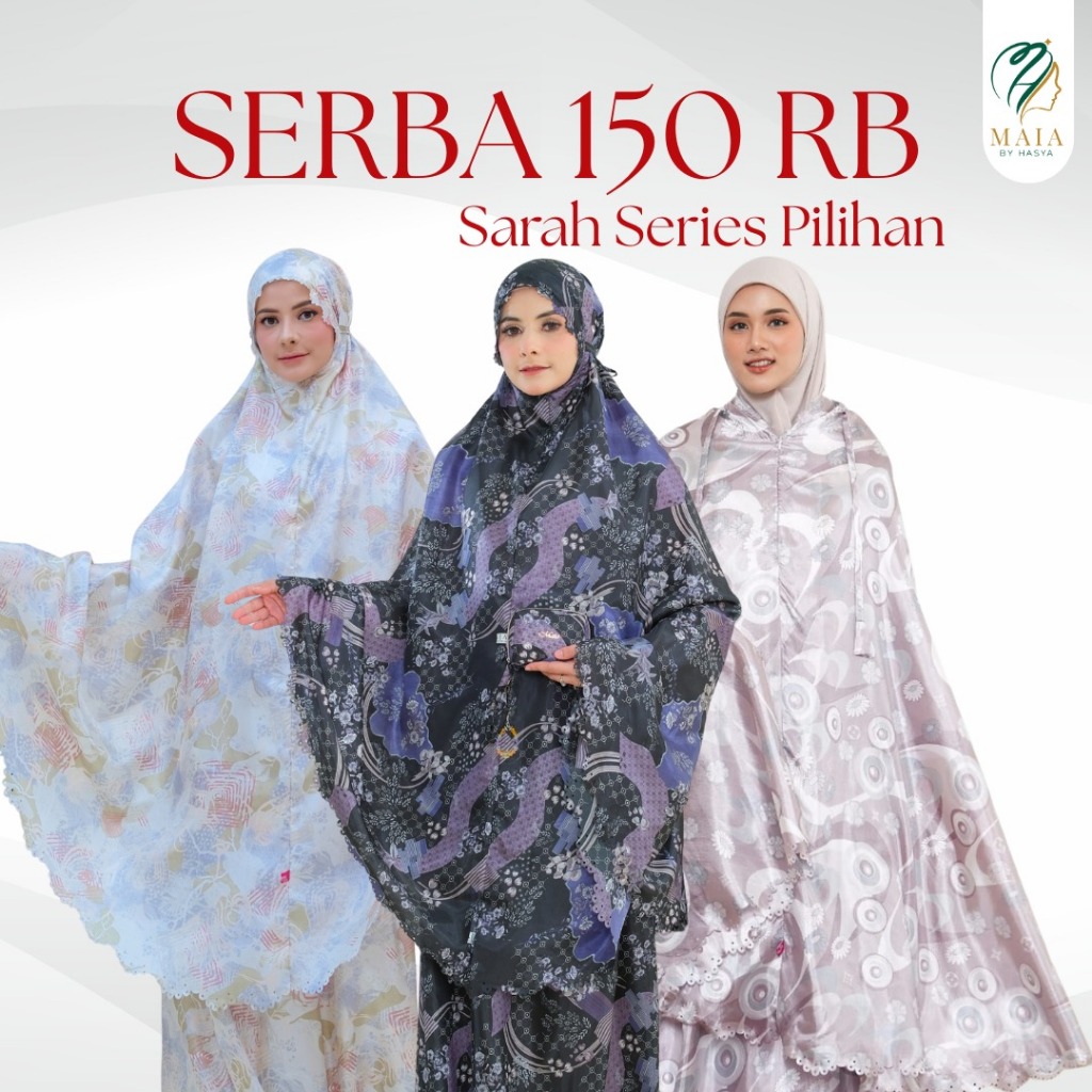 MAIA BY HASYA – Travel Sale Serba 150K | Mukena Travel Motif Limited Edition Premium Savira Silk