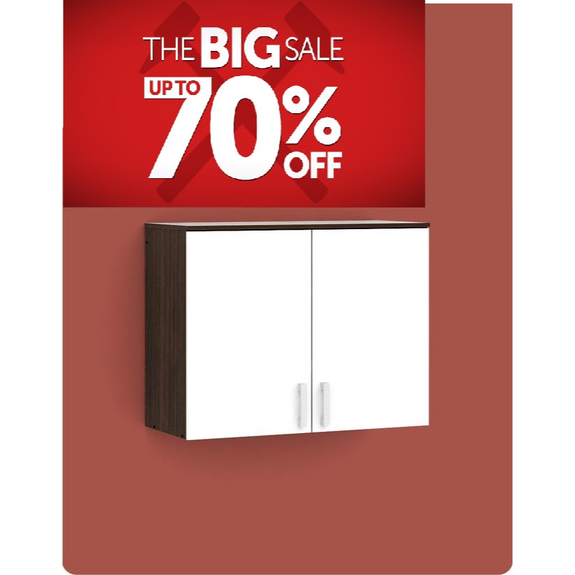 [ PROMO DISKON UP TO 70% ] KHUSUS INSTANT CARGO EXPEDISI LEMARI DAPUR ALBA BAZ KCWU 120 KCWU120 KC W