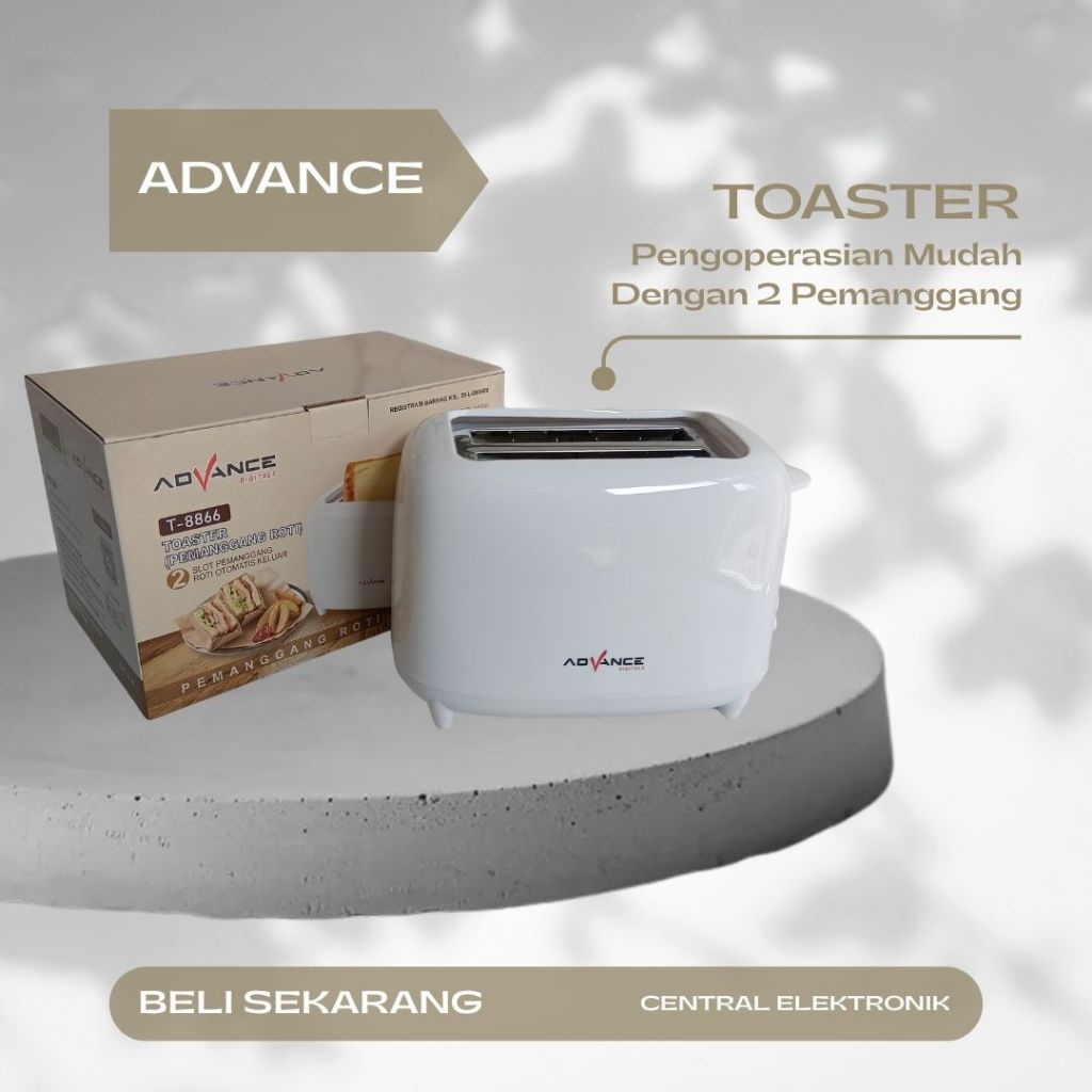 TOASTER ADVANCE 8866 - PEMANGGANG ROTI ADVANCE 8866