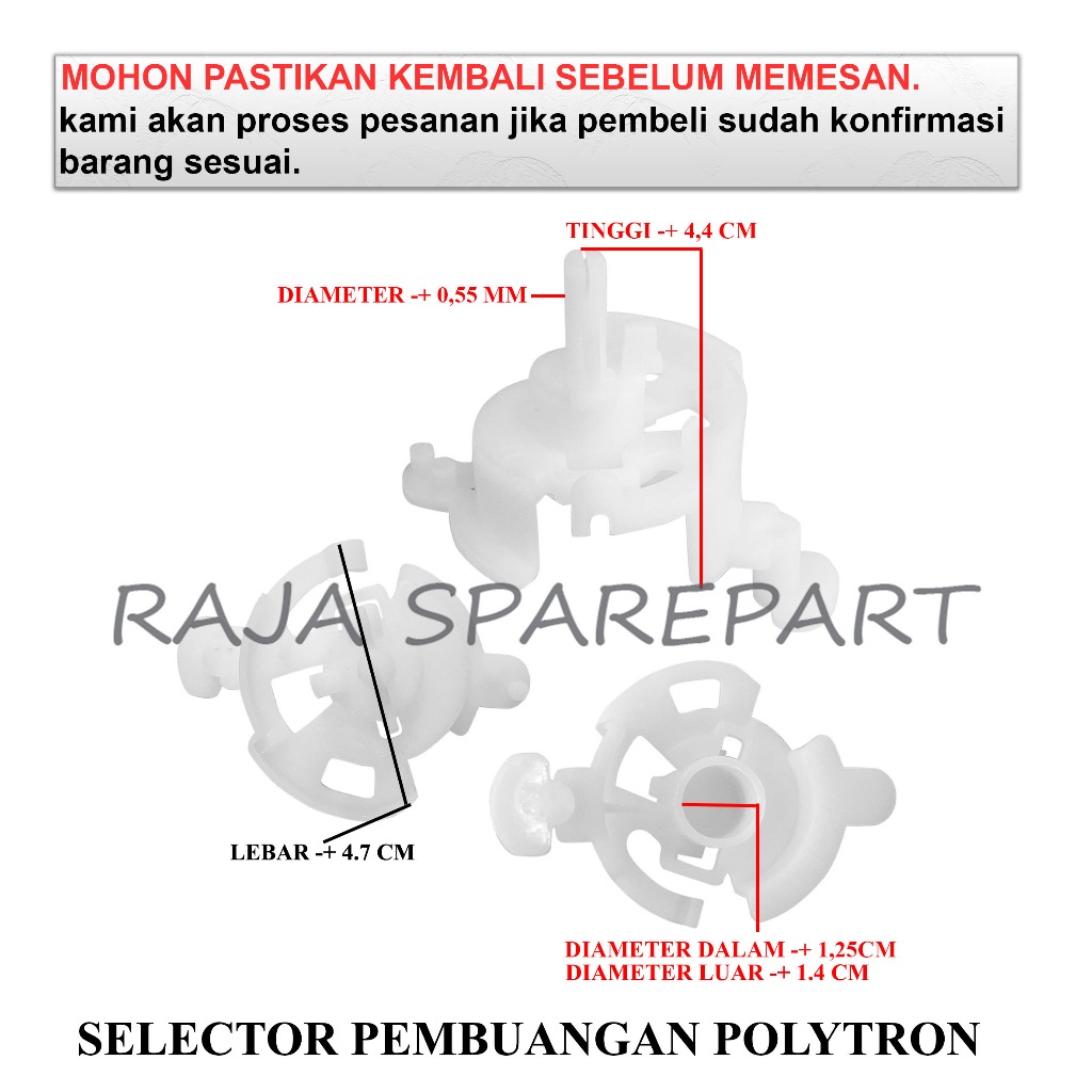 SPPL SELECTOR DRAIN PEMBUANGAN AIR MESIN CUCI / SELECTOR PEMBUANGAN POLYTRON