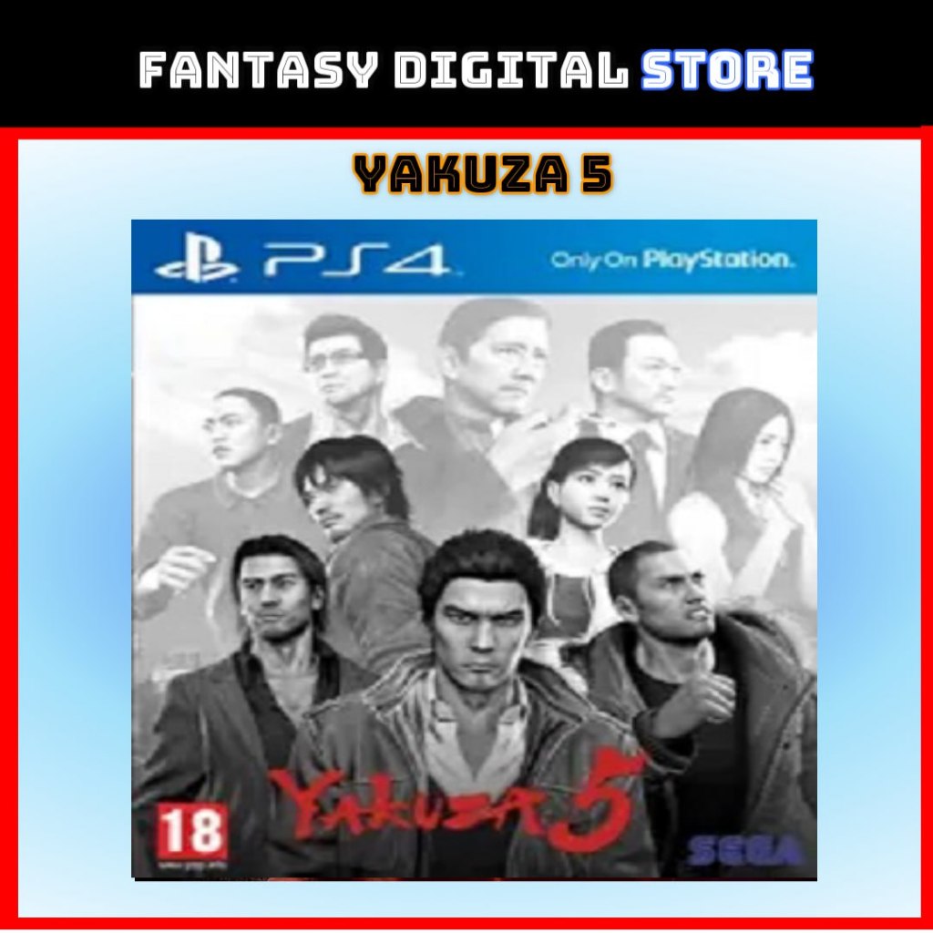 Yakuza 5 Remastered PS4 PS5 Digital