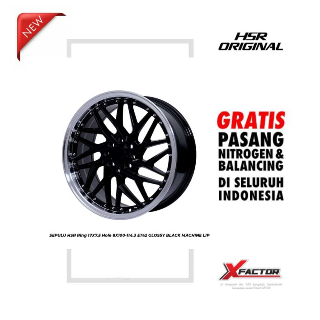 VELG MOBIL R17 HSR R17 SEPULU R17X7.5 H 4X100 - 4X114,3 ET42