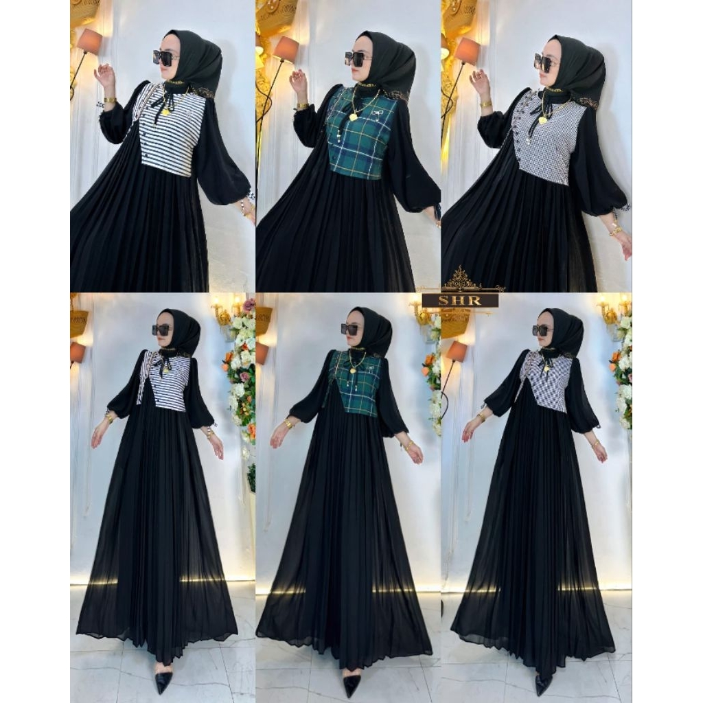 READY GAMIS KOTAK MOTIF ORI 100% SHR