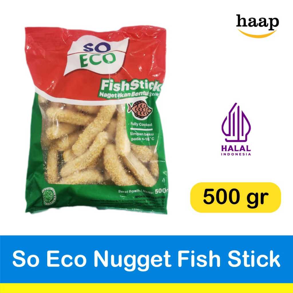 So Eco Fish Stick Nugget 500g / So Eco Naget Ikan stik