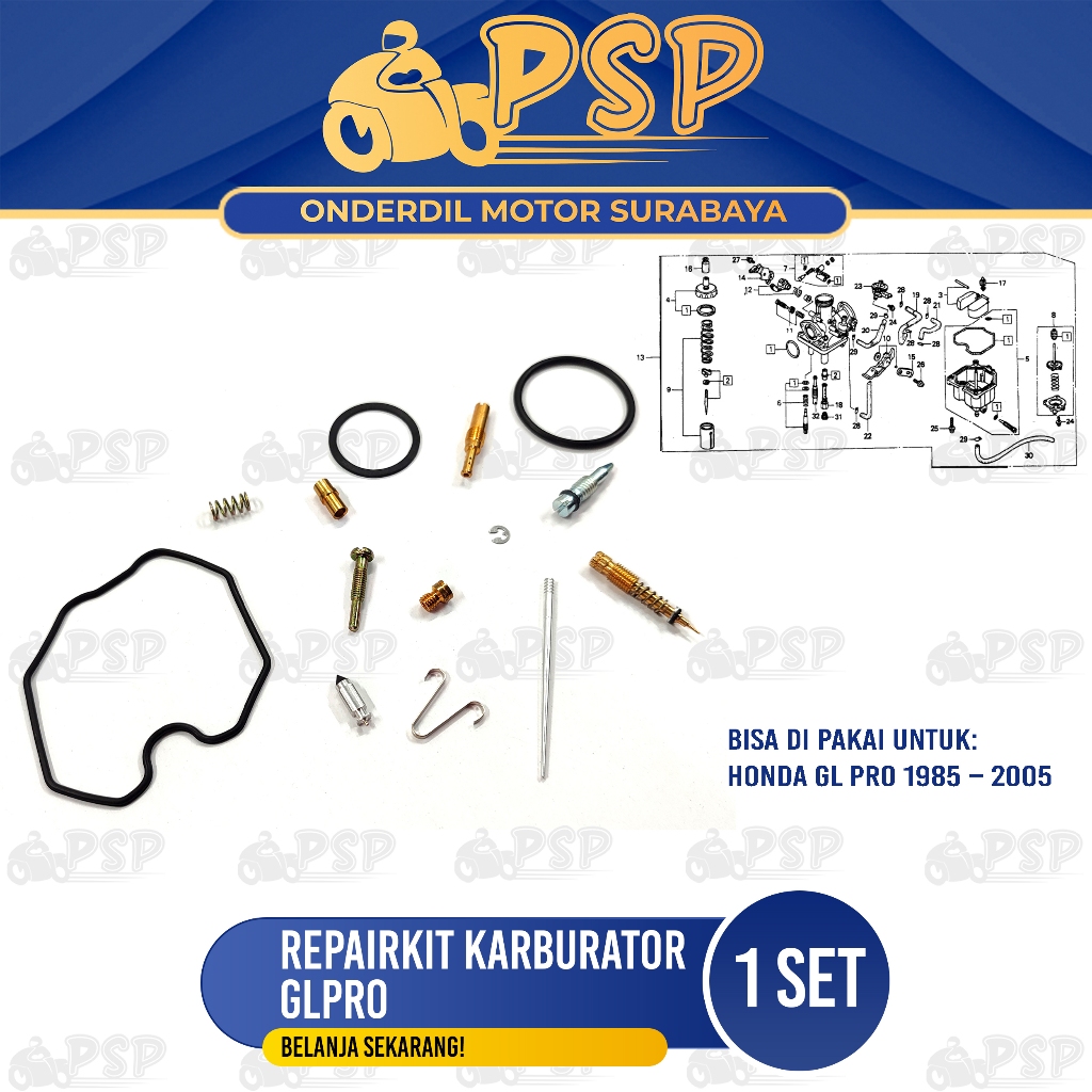 Repairkit Karburator GL Pro - Repair Kit Carburator Parkit Spuyer Karbu Assy GL Pro CDI GL Max CDI