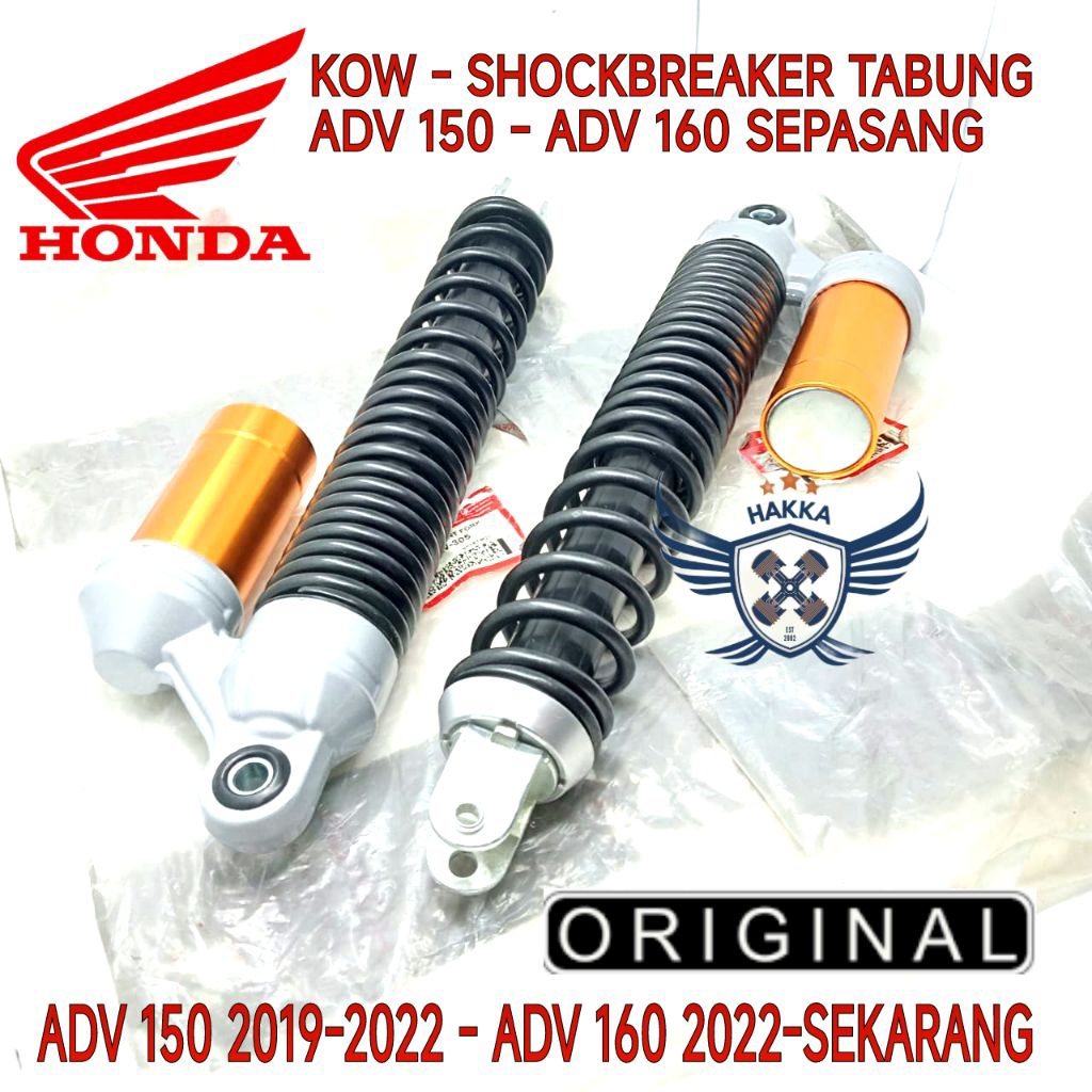 KOW ORIGINAL SEPASANG SHOCKBREAKER TABUNG HONDA ADV 150 2019-2022, ORIGINAL SHOCKBREAKER ADV 160 202