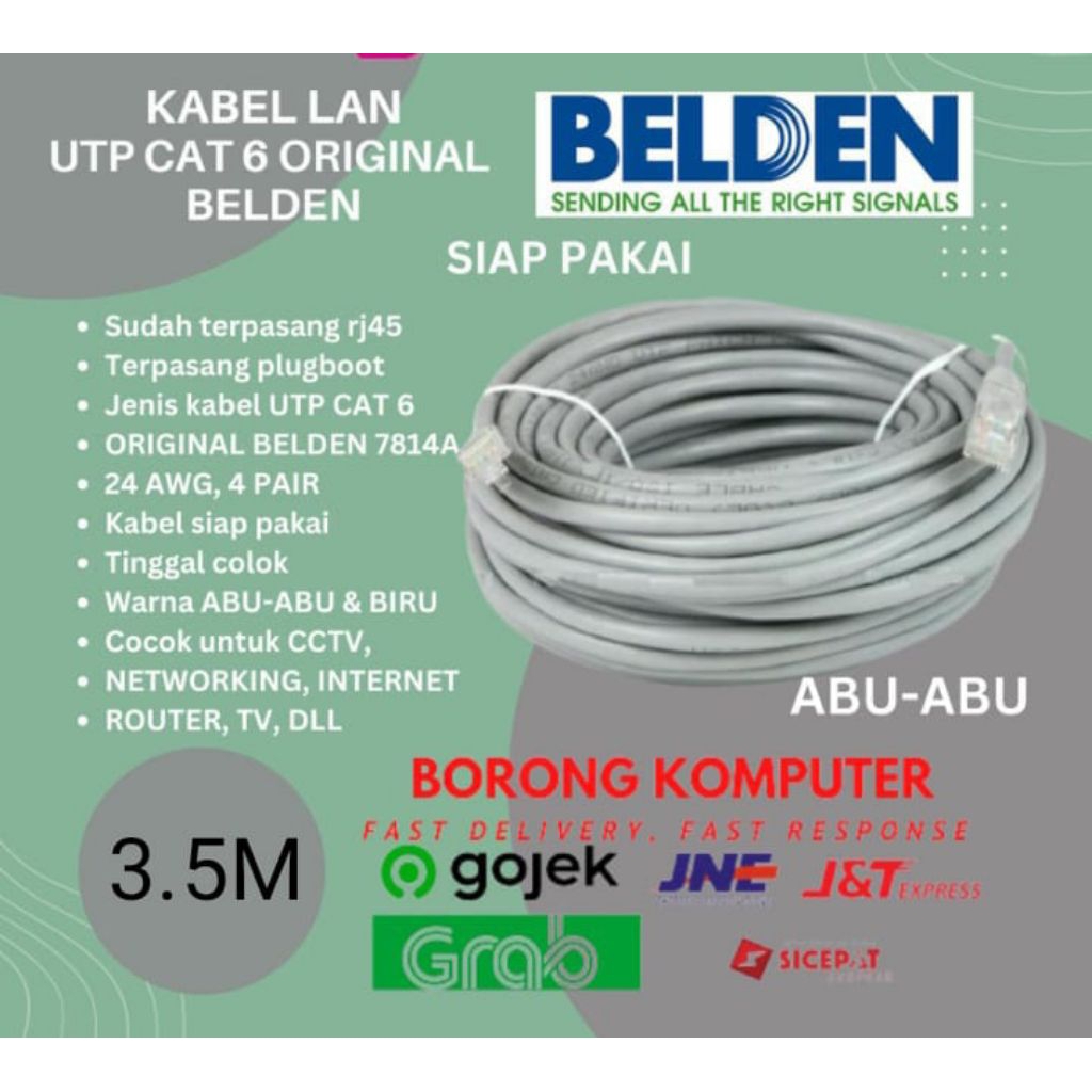 Belden Kabel Cat 6 / KABEL LAN UTP CAT 6 BELDEN