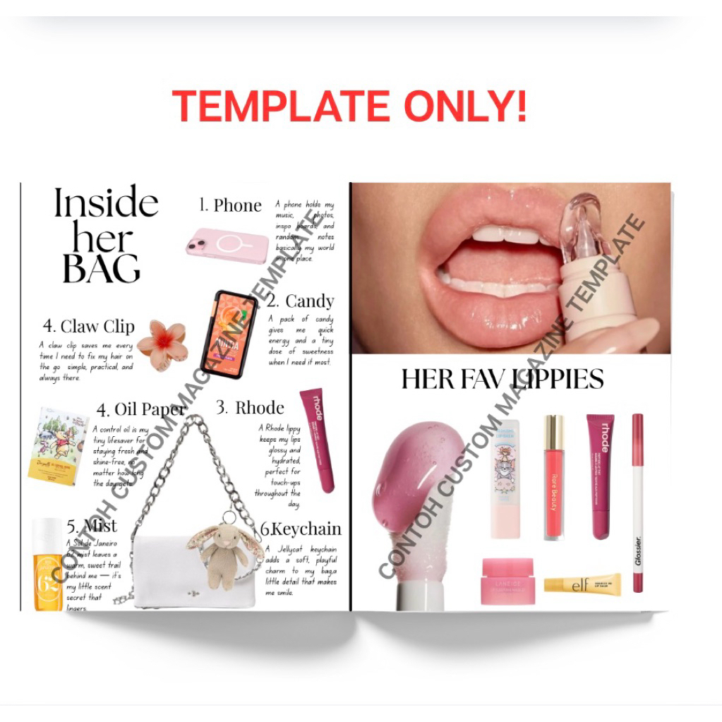 Template Majalah Ulang Tahun Vogue