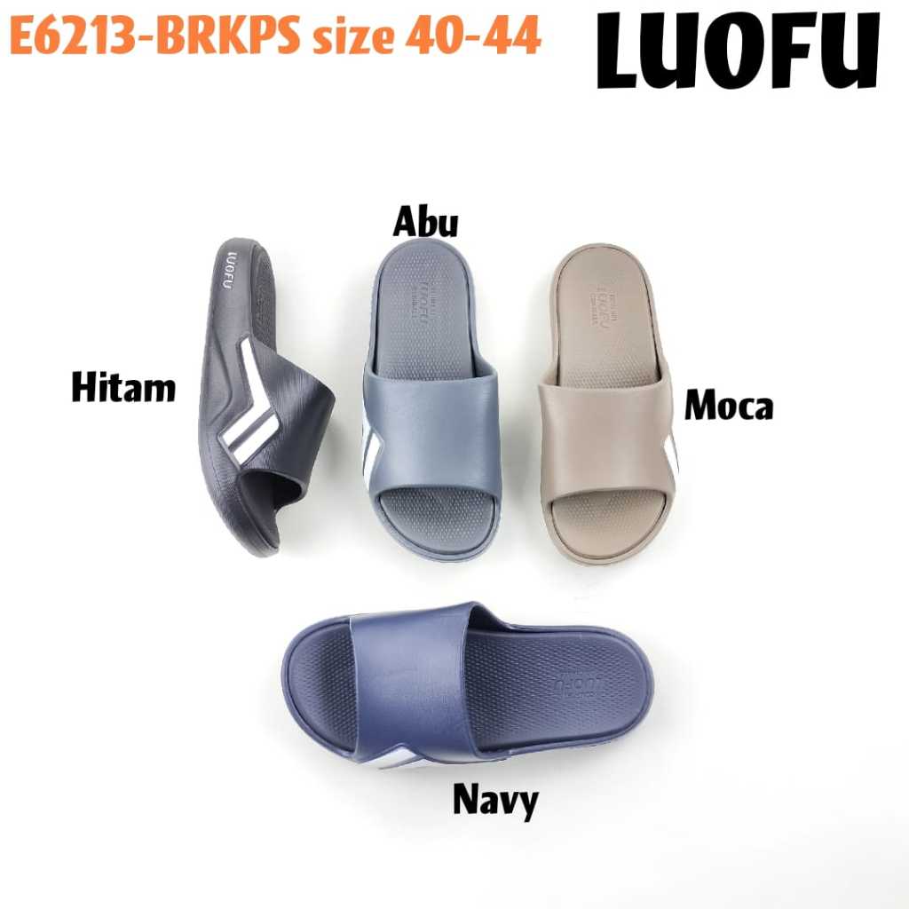 E6213-BRKPS LUOFU ORIGINAL jelly sandal karet empuk murah selop pria sendal cowok