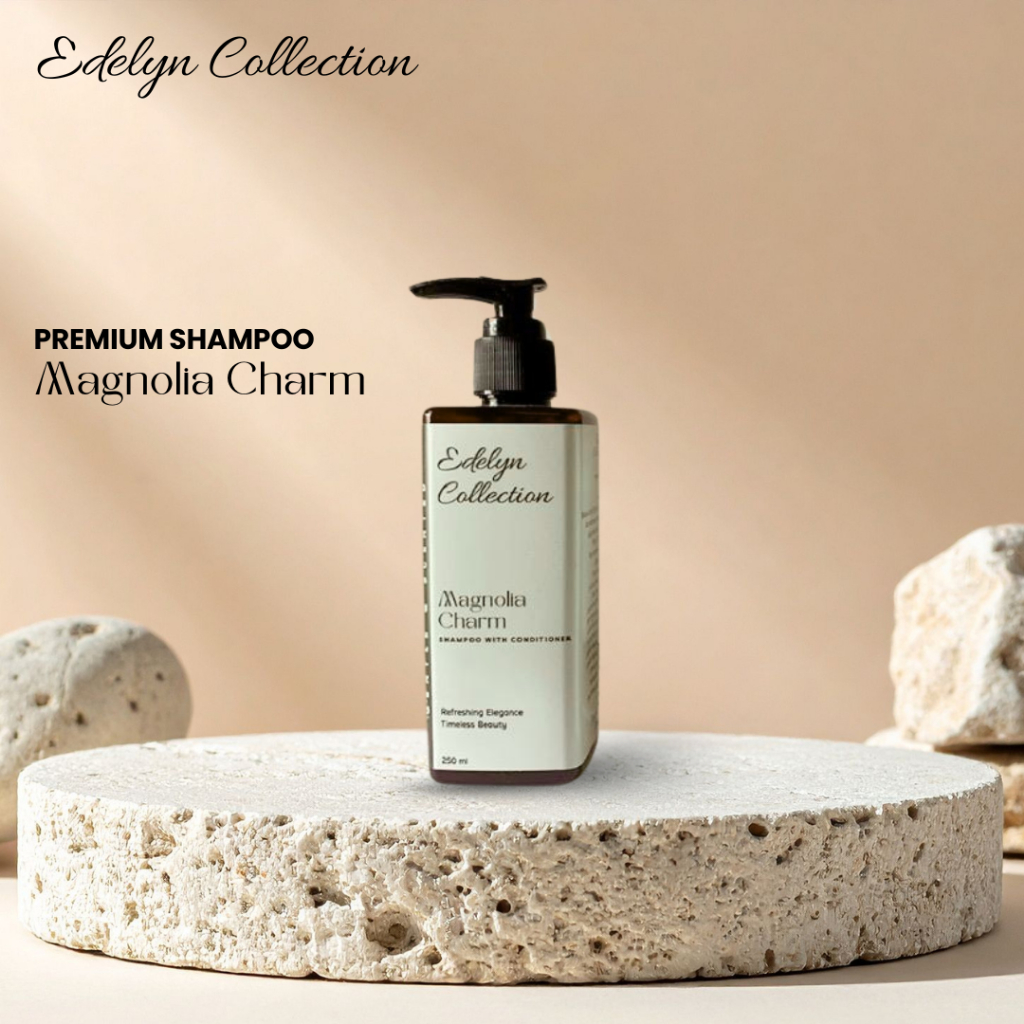 EDELYN COLLECTION Shampoo Premium with Conditioner Magnolia Charm 250 ml Sampo Premium dengan Condit