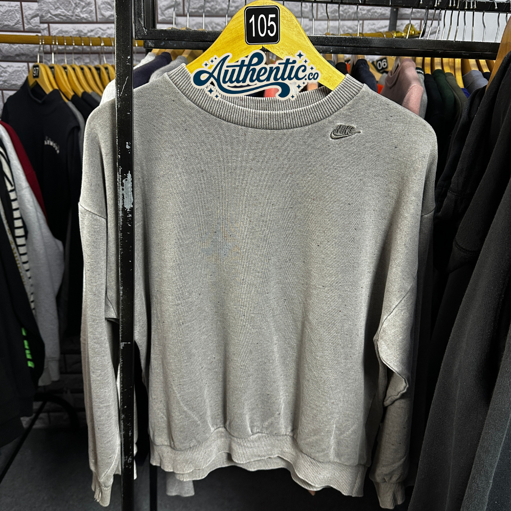 Nike - Crewneck & Sweatshirt (Grey) Chest & Back Logo 'Nike'