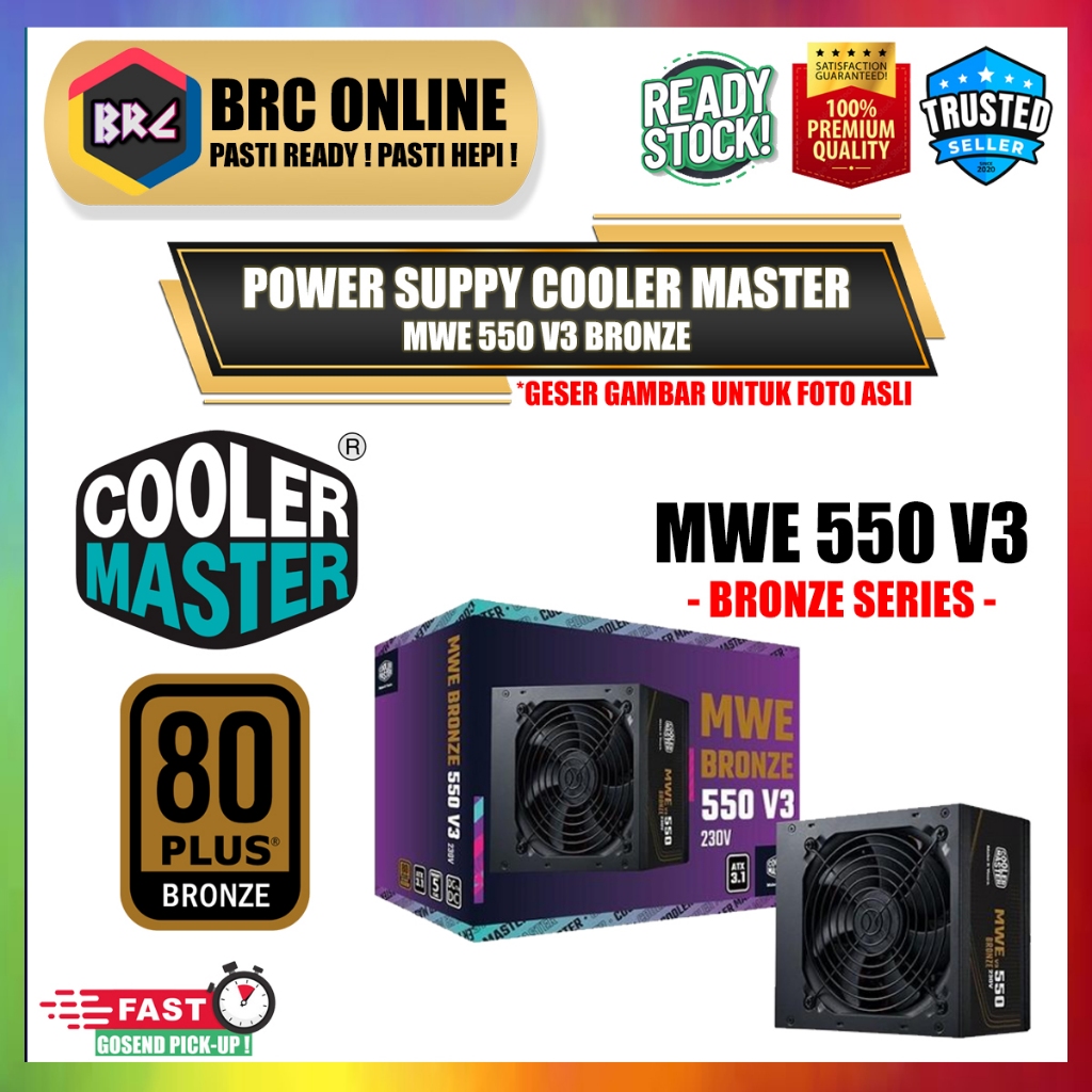 PSU Cooler Master MWE 550 V3 Bronze - Power Supply MWE 550W 80+ BRONZE