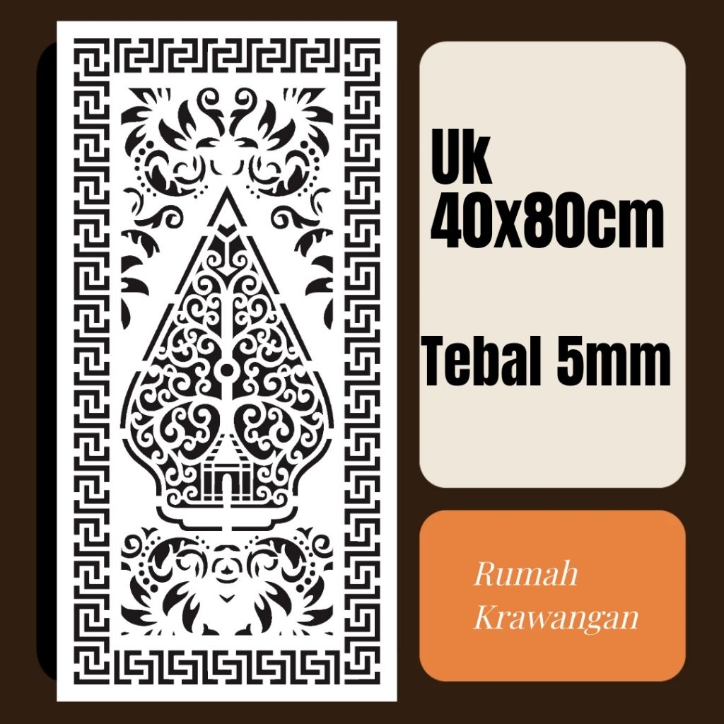 krawangan pvc board/foam board uk 40x80cm tebal 5mm warna putih