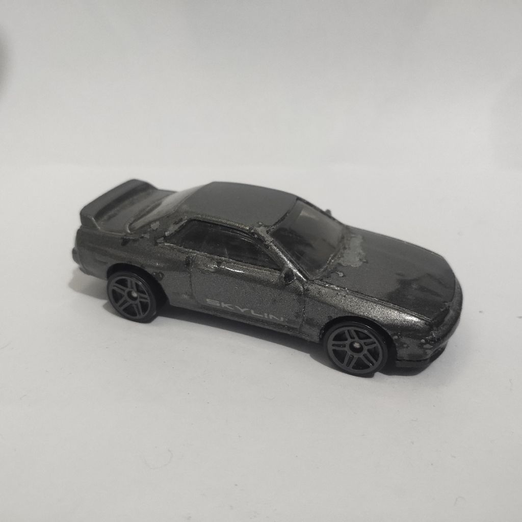Hotwheels Nissan Skyline R32 Grey Junk bahan custom