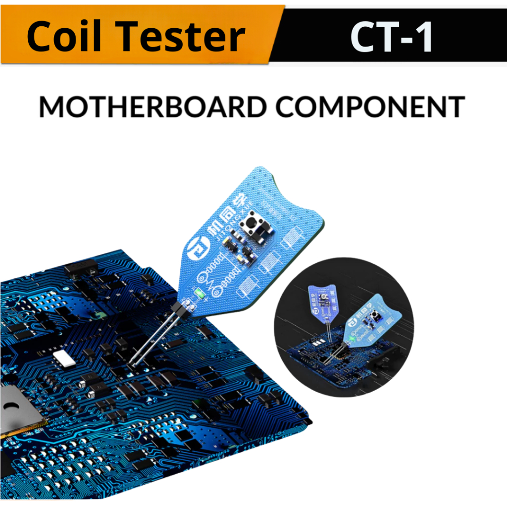 JTX Coil Tester CT-1 Alat Tes Jalur Putus Kapasitor Resistor Dan Dioda Komponen Motherboard