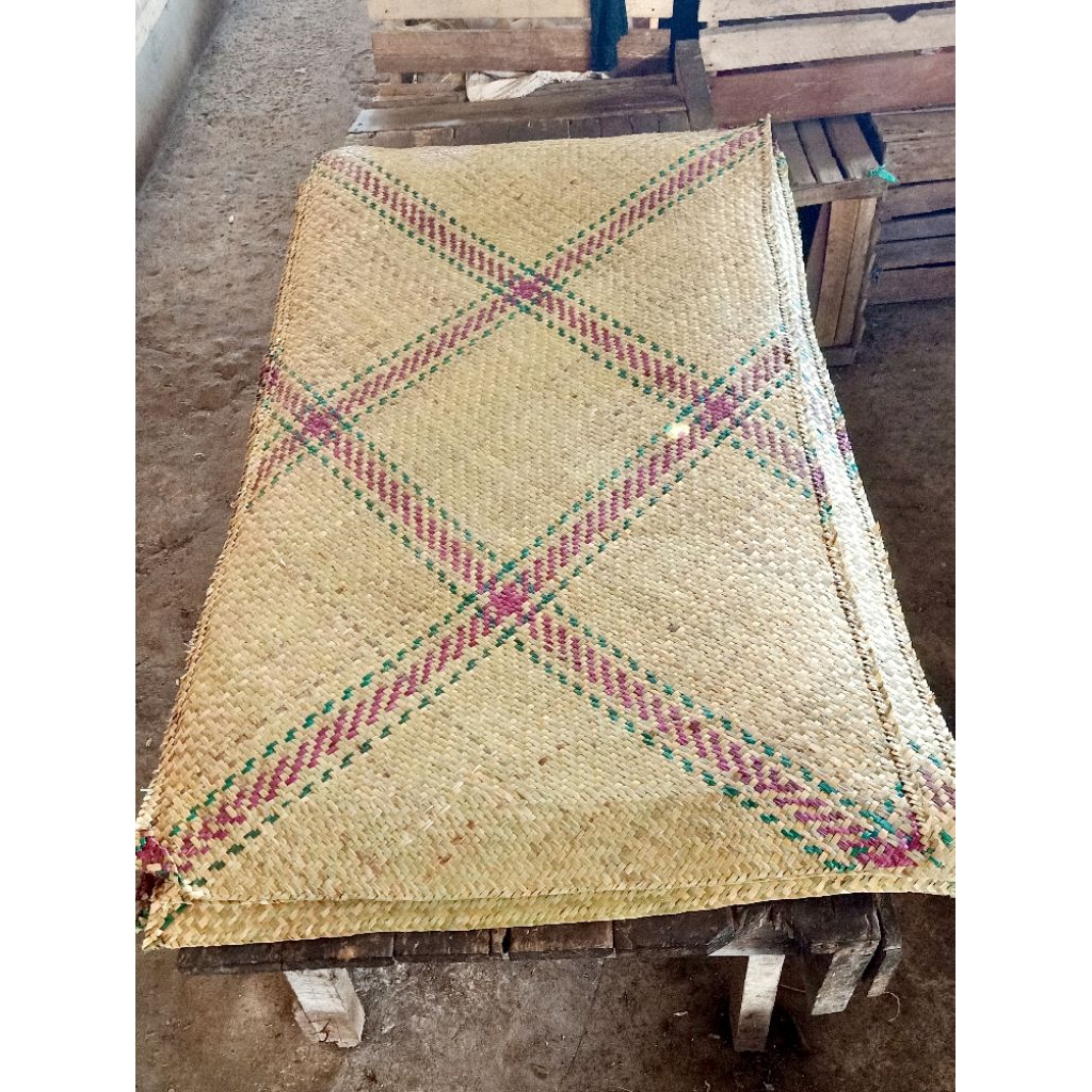 Tikar Anyaman Purun Jumbo Natural / Tikar Anyaman Purun Natural Sejuk Dan Awet