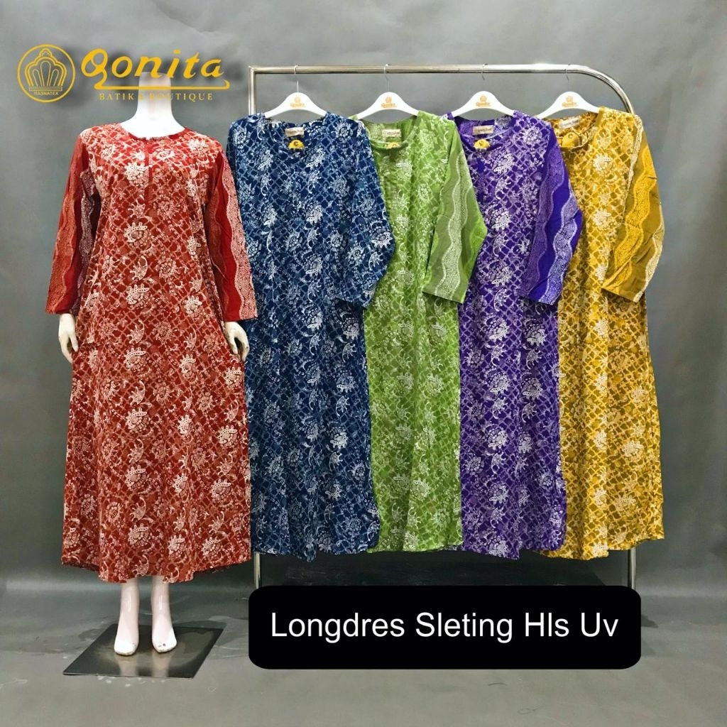 Dress qonita//daster batik qonita//batik  pekalongan ori