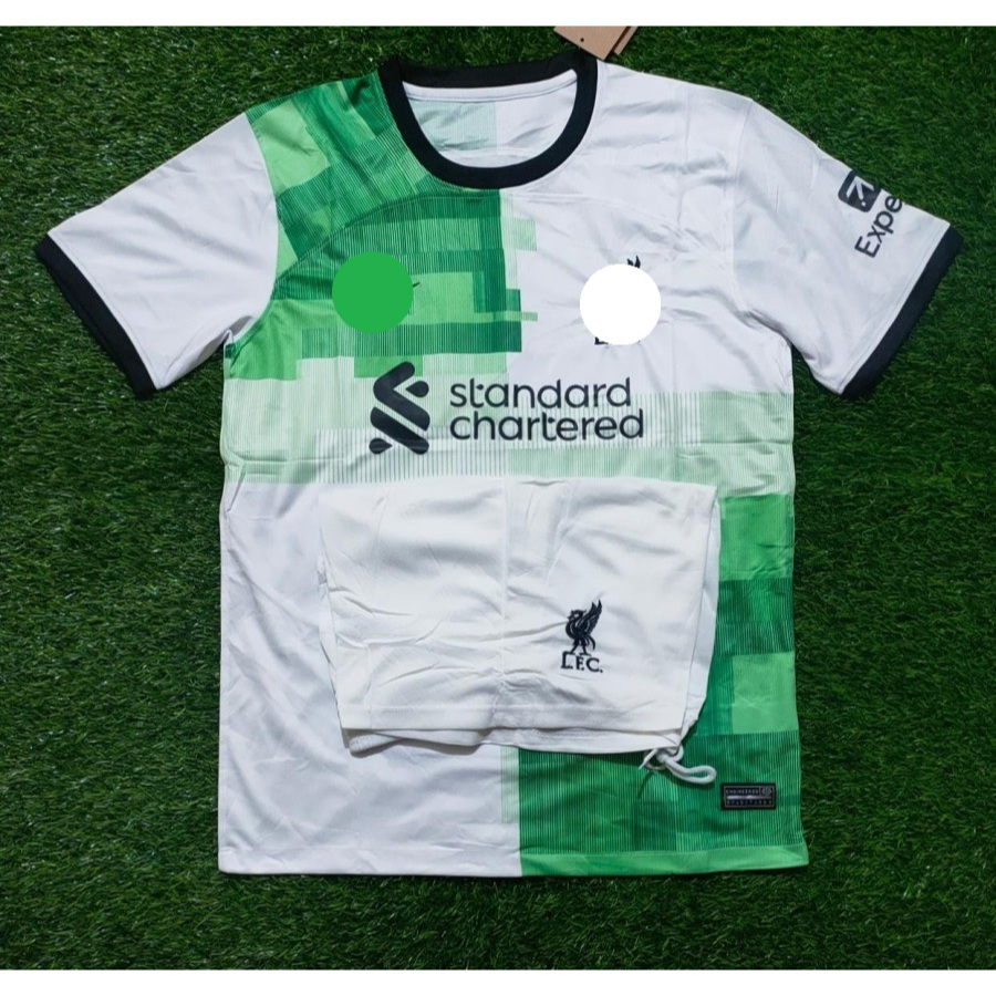JERSEY 1 STEL BAJU CELANA BOLA LVRPL AWAY 2023/2024 GRADE ORI HIGH QUALITY