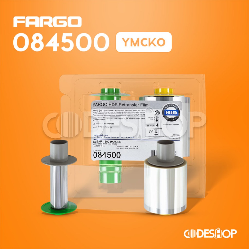 Ribbon Retransfer Film Fargo HDP 084500 untuk HDP5600