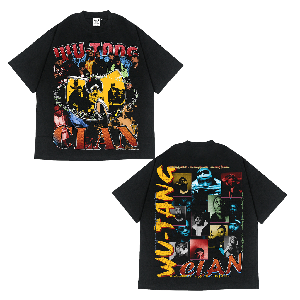 Wu-Tang Clan Oversized Vintage T-Shirt – Black