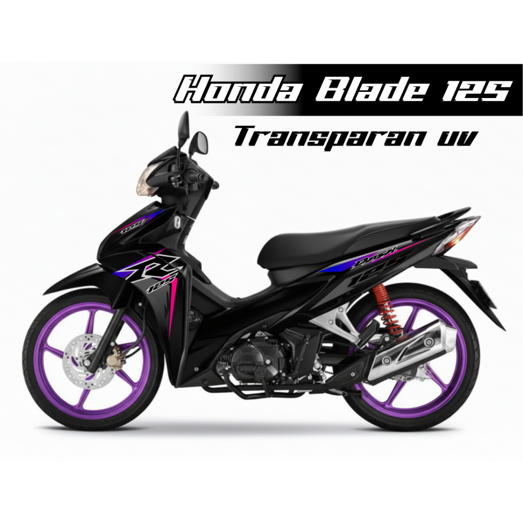 Striping Transparan Honda blade 125 racing