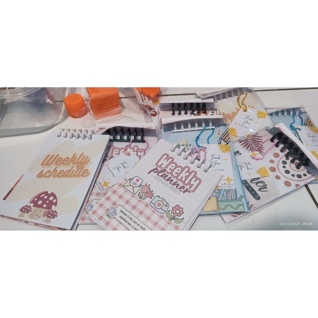 Notes Note catatan weekly planner schedule