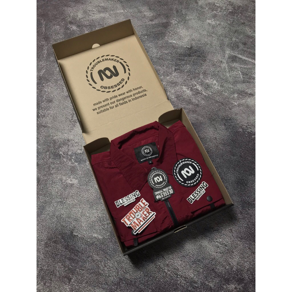 Overshirt Troublemaker Obsessed - Connoisseur Maroon